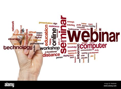 Webinar Word Cloud Stock Photo Alamy