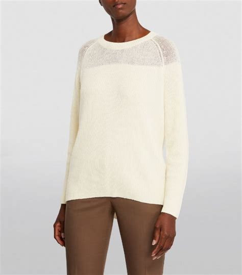 Theory Ivory Cashmere Karenia Sweater Harrods Uk