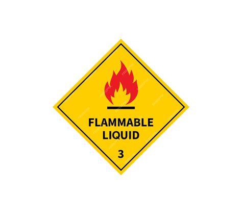 Premium Vector | Flammable liquid sign on white background Vector ...