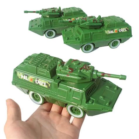 Veículo blindado militar 2 pçs 17cm mini molde modelo de carro tanque