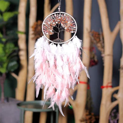 Tree Of Life Dreamcatcher Handmade Large Feather Dream Catcher Wall