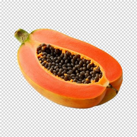 Premium PSD Ripe Papaya Isolated On White Background