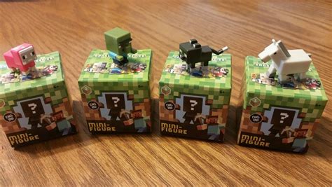 Minecraft Grass Series 1 Mini Figure Set Of 4 Exclusive Mini Blind Box