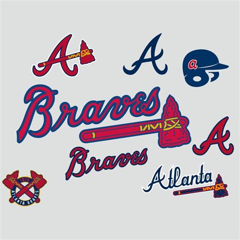 Atlanta Braves Cut Files Svg Files Baseball Clipart Cricut Etsy