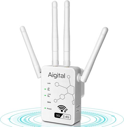 WZMACNIACZ SYGNAŁU WIFI DUAL BANK 2 4 i 5 0 GHz wi fi REPEATER 1200mbit