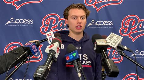 Media Bedard Pre World Juniors Media Availability Regina Pats