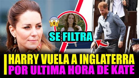 ÚLTIMA HORA PRÍNCIPE HARRY TOMA VUELO DE URGENCIA A INGLATERRA POR