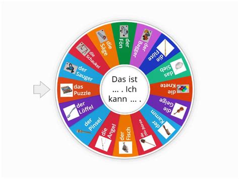 Verben Ableiten Spin The Wheel