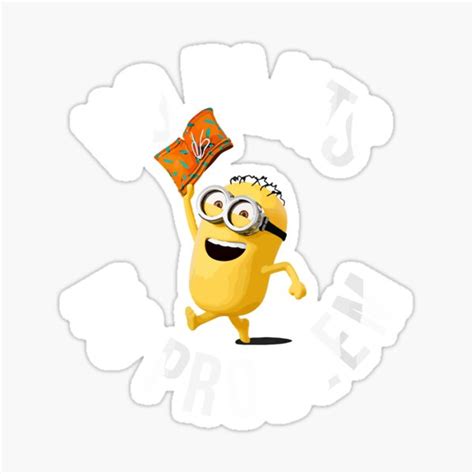 Despicable Me Minions No Pants No Problem Naked Minion Sticker By