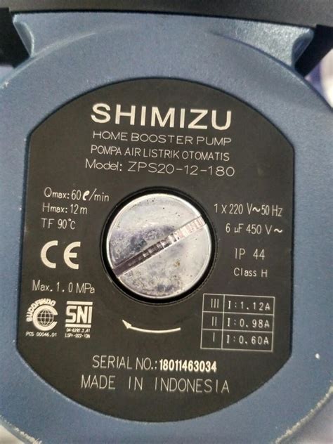 Mesin Pompa Air Shimizu Zps Booster Pump Cicilan Tanpa Kartu