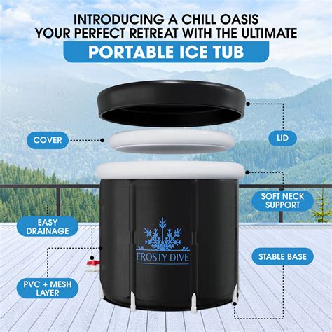 Portable Ice Bath Plunge - Experience Cold Therapy Anywhere with Frosty ...