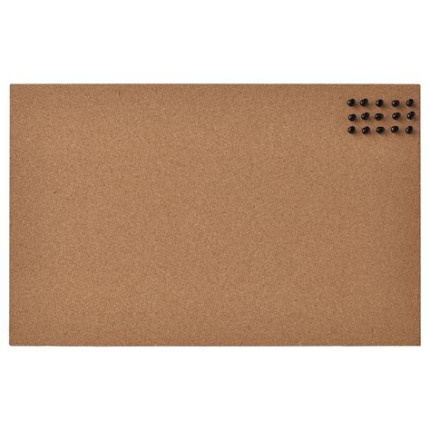 FLÖNSA tablero de notas c chinches corcho 52x33 cm IKEA Mexico