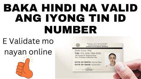 Paano Mag Validate Ng Tin Number Online How To Validate Tin Number