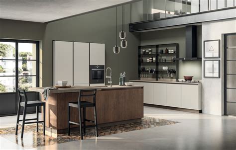 厨房 厨房 Evolution Scavolini 目录图像和颜色