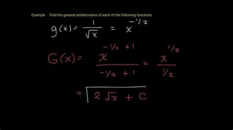 Calculus I Antiderivatives Youtube