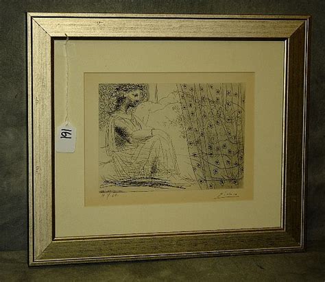 Sold Price Pablo Picasso Original Lithograph Pencil Signed And July