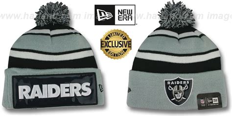 Oakland Raiders THROWBACK BIG-SCREEN Knit Beanie Hat