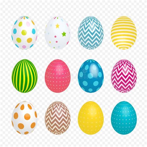 Huevos Pintados Hermosos Para Pascua En Fondo Transparente Ilustraci N