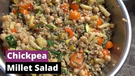 Chickpea Millet Salad And Pickled Peppers YouTube