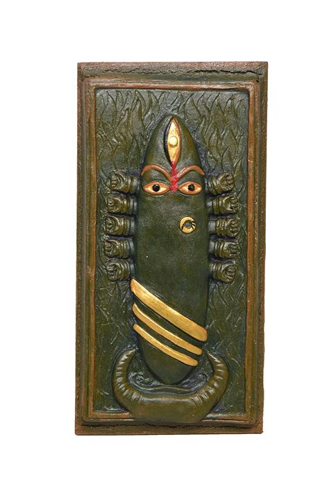 Hast Shilp Handmade Maa Linga Bhairavi 3d Relief Table Art