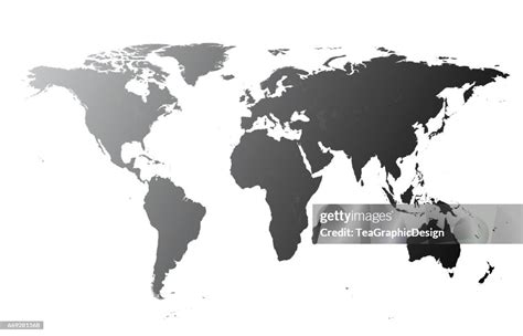 World Map Vector Flat Design High Res Vector Graphic Getty Images