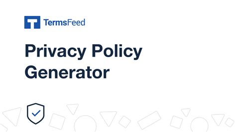 Free Privacy Policy Generator Termsfeed