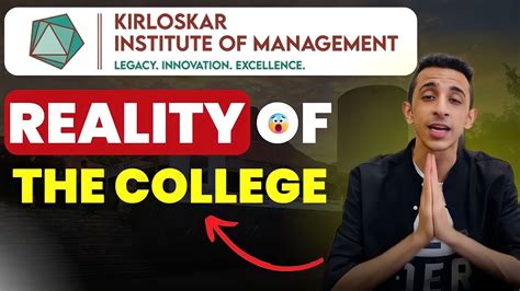 Kirloskar Institute Of Management Reality Of The College Watch