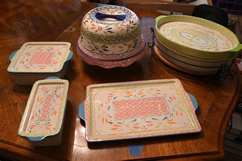 Lot 222 Temptations Old World Presentable Ovenware Set Paradise Estate Sales