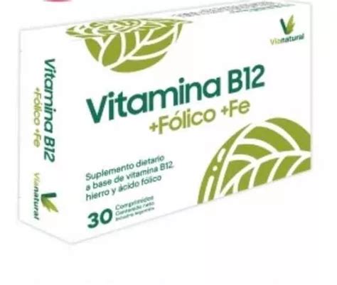 Vitamina B Mcg F Lico Hierro Via Natural Sabor Sin Sabor