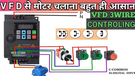 Vfd Control With Push Button In Reverse Forward Vfd Wire Controling