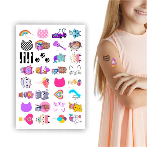 Tatuagem Infantil Tempor Ria Gatinhos Kit Festa Shopee Brasil