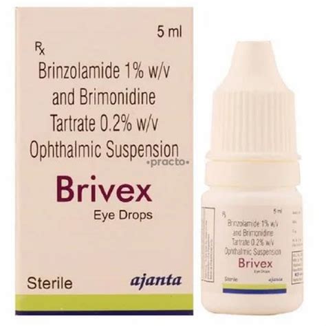 Brivex Brinzolamide Brimonidine Tartrate Ophthalmic Suspension At Rs