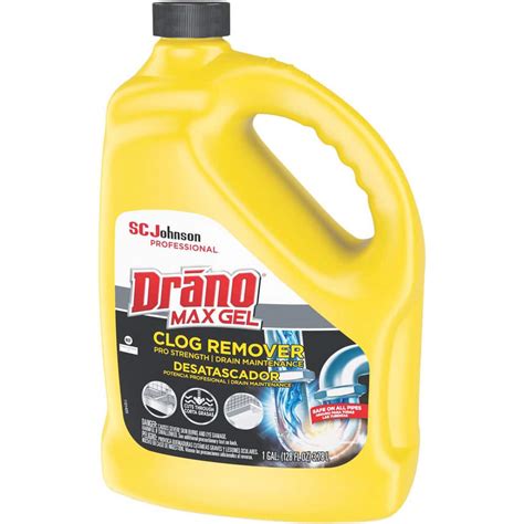 Drano Drano Pro Strength Max Gel Clog Remover 128 Oz Bottle 4 Case