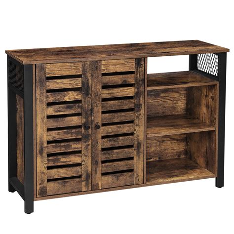 Vasagle Meuble De Rangement Buffet Avec Placard Portes Tag Res