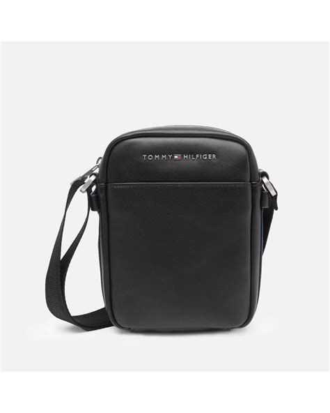 Tommy Hilfiger City Mini Reporter Bag In Black For Men Lyst