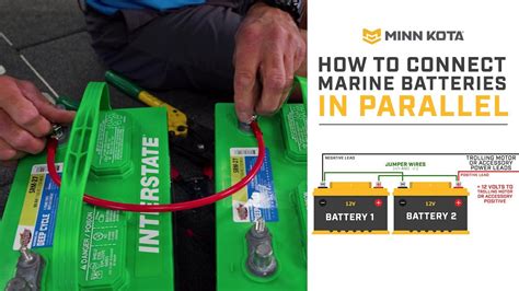 How To Wire Batteries In Parallel Minn Kota Trolling Motors YouTube