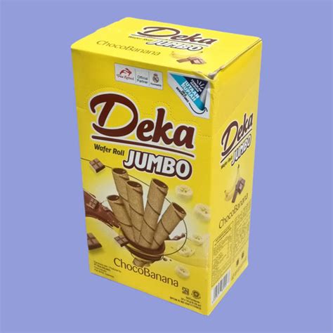 Jual Deka Jumbo Choco Banana Wafer Roll 16 G 20 Pcs Jakarta Timur