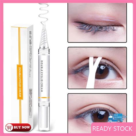 Natural Invisible Eyelid Shaping Cream Long Lasting Invisible Double Eyelid Fold Eyelid Pen Glue