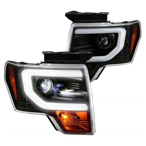 Spyder Ford F 150 With Factory Halogen Headlights 2012 Black Light