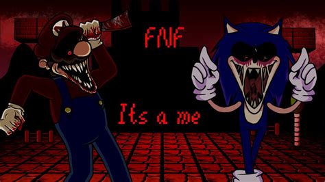 FNF Mario Exe And Sonic Exe Sings Its A Me Mario S Madness YouTube