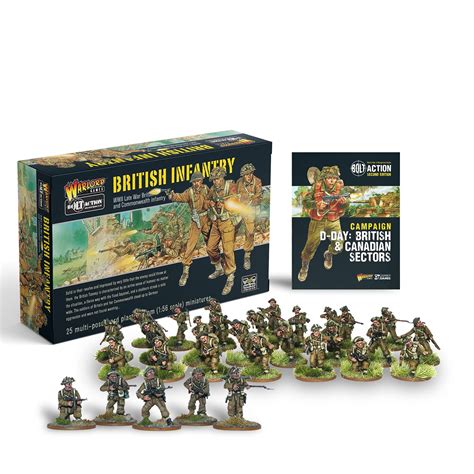 Buy Bolt Action Miniatures Warlord Games British Infantry Set Mm