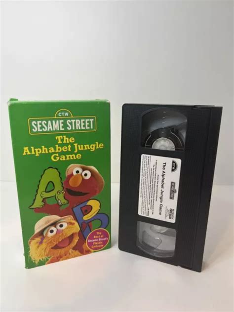 Sesame Street The Alphabet Jungle Game Vhs Eur Picclick Fr