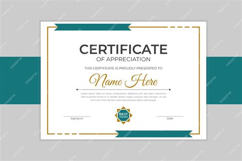 Premium Vector Modern And Simple Certificate Design Template