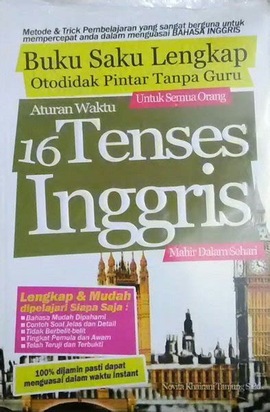 Jual BUKU SAKU LENGKAP 16 TENSES INGGRIS KARYA NOVITA Di Lapak DRAGON