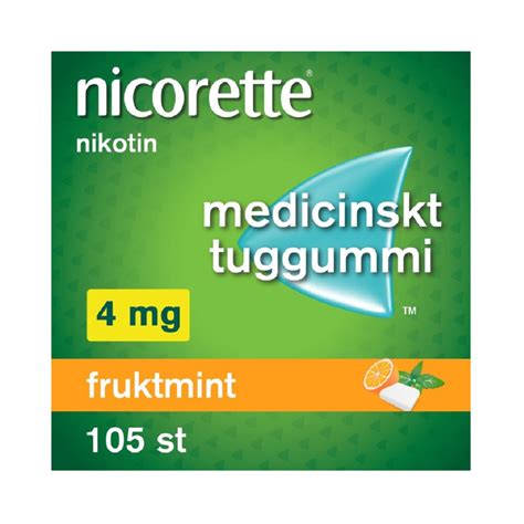 Nicorette Fruktmint Medicinskt Tuggummi Mg St Aposve Se