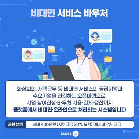 중소기업 비대면 서비스 도입 업무 디지털 전환 꿀팁 바우처 사업 소개 Kcube On