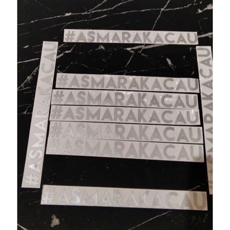 Jual STICKER ASMARA KACAU STICKER ASMARA KACAU STICKER MOBIL STICKER