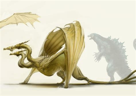 Carlos Huante unveils Godzilla and King Ghidorah concept art!