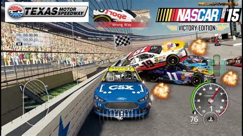 Nascar15 Victory Edition Texas Motor Speedway Crash Compilation Youtube