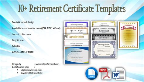 Retirement Certificate Templates [10+ Official Designs] – Fresh ...